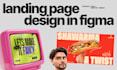 design a modern landing page in figma