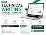 do technical writing and write summaries for you