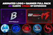 design animated logo, banner for your discord server