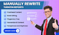 manually rewrite ai content, edit and proofread your book plagiarism free