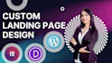 make professional custom landing page for wordpress