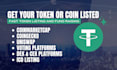 do token, coin, ico listing on uniswap coinmarketcap coingecko