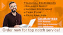 prepare financial statements , income statement , profit and loss