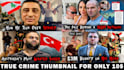 create true crime documentary thumbnails