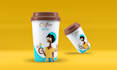 do coffee cup or paper cup or ice cream packaging design