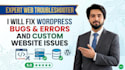 fix bugs and customize your custom web application