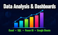 do data analytics and data analysis using sql, excel and google sheets