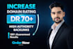 increase ahrefs DR domain rating DR 70 plus