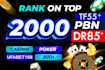do high quality DR 85 tf 50 SEO dofollow backlinks