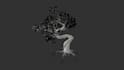create custom tree 3d model with wind effect