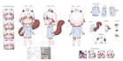 make a character reference sheet of your oc