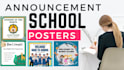 design education,classroom announcement  poster low price