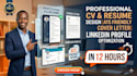design ats friendly resume cv cover letter and linkedin profile in 12 hours