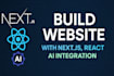 build a blazing fast ai web app with nextjs and react