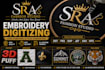convert logo to embroidery digitizing in various file format
