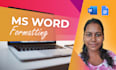 design and format your word document
