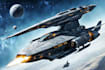 design a spaceship, vehicle illustration