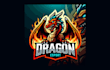 do dragon esports mascot logo with fastest delivery