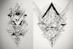 make a geometric tattoo design