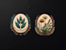 create hand drawn botanical boho logo designs