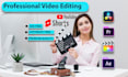 do professional youtube and game video editing