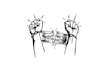 handcuffed public health mandates logo design