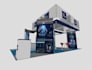 design 3d exhibition booth product display kiosk gondola backdrops
