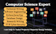 help in computer science, software engineering and python programming projects
