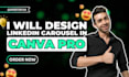 design carousels for linkedin on canva