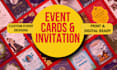 design invitation cards for your birthday, wedding, christmas, halloween etc