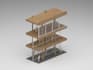 render a physical architecture wood model