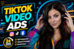 create viral tik tok video ads, dropshipping facebook ads creatives