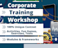 design corporate training material and workshop content