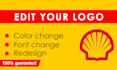 modify, edit, redesign, recolor, and vectorize your logo