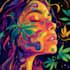 create custom trippy weed pop art psychedelic