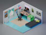 design high quality isometric 3d low poly models and scenes