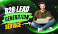 do b2b leads, linkedin research, and email list building