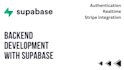 build a full stack development with supabase