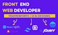 be your frontend developer with angular, react js, next js