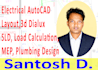 do electrical autocad layout, 3d dialux, plumbing, mep