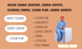 create online course content lesson plan and elearning course on thinkific