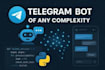 develop a telegram bot, python
