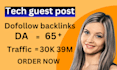 write and publish your article on tech guest post