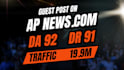 publish your article on apnews,com da92 and yahoo da93