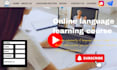 do online course website using wordpress or wix