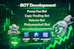 create pump fun trading volume bot on solana, polymarket bot openclaw automation