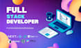 be your full stack developer using nextjs, react