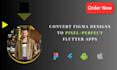 convert figma to pixel perfect flutter app