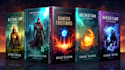 create professional fantasy book cover and sci fi book cover