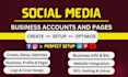 perfectly create, setup, and optimize any social media accounts